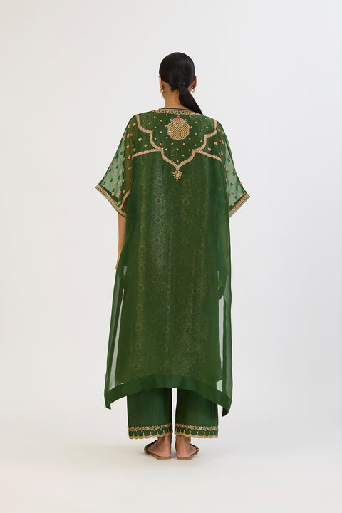 Madhavi Kaftan and Pant - Dark Green