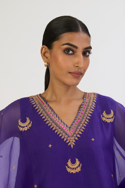 Sailo Kaftan and Pant - Purple