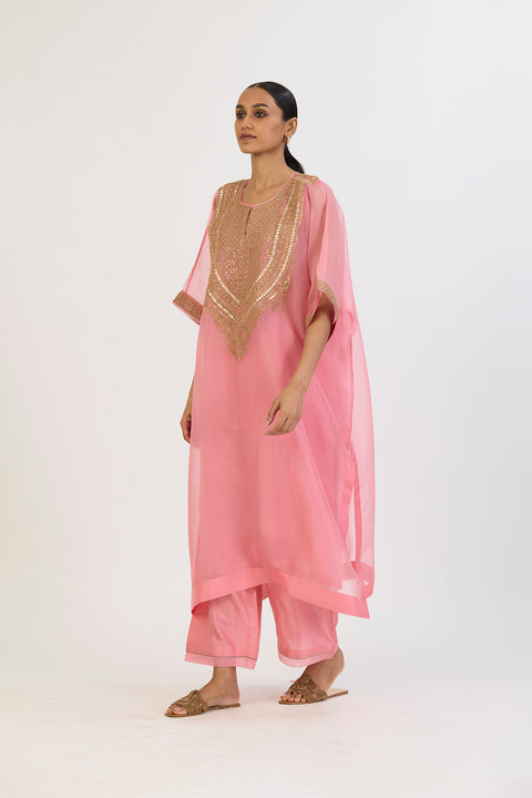 Mitali Kaftan and Pant - Pink