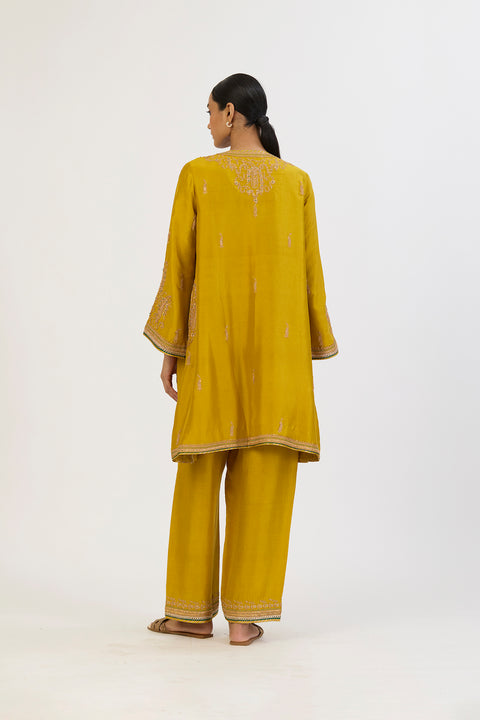 Ishani Kurta and Pant - Lime Green