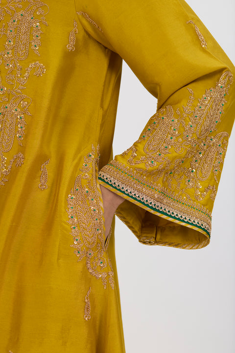 Ishani Kurta and Pant - Lime Green