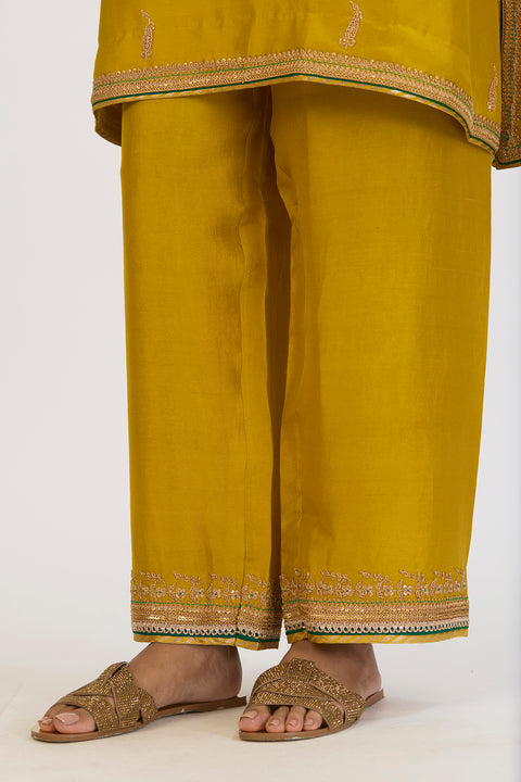 Ishani Kurta and Pant - Lime Green