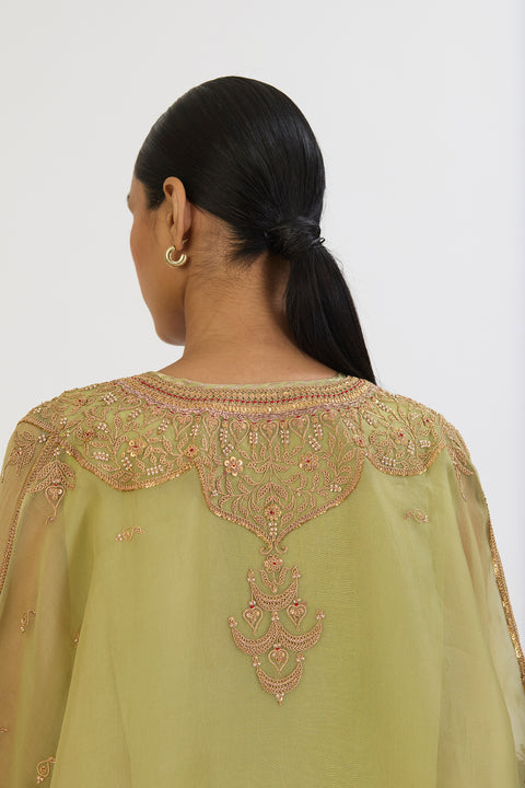 Shambhavi Kaftan and Pant - Sea Green
