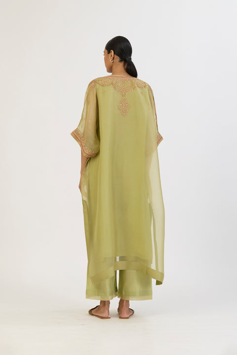 Shambhavi Kaftan and Pant - Sea Green