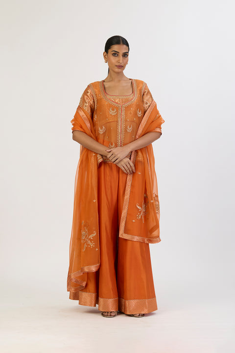 Afreen Sharara Set- Oats