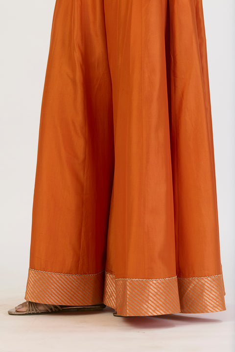 Afreen Sharara Set - Orange