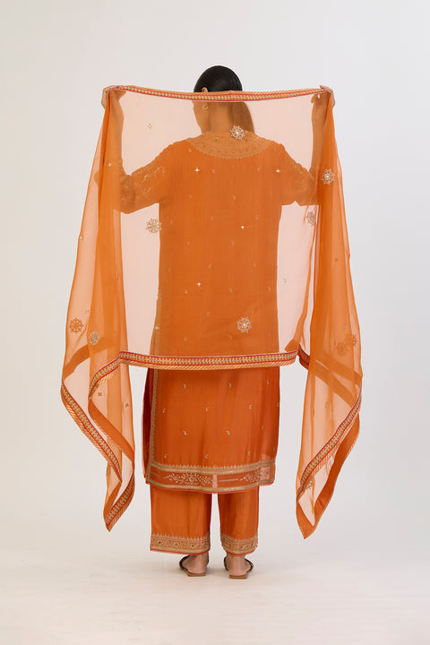 Rajasi Dupatta - Orange