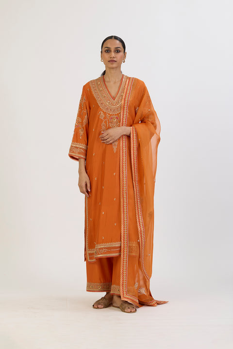 Rajasi Dupatta - Orange