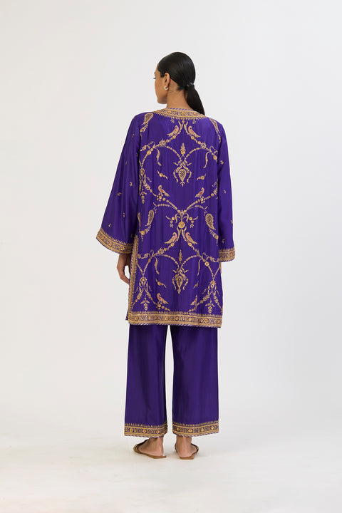 Mahika Kurta and Pant - Purple