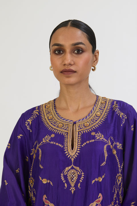 Mahika Kurta and Pant - Purple