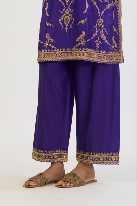 Mahika Kurta and Pant - Purple