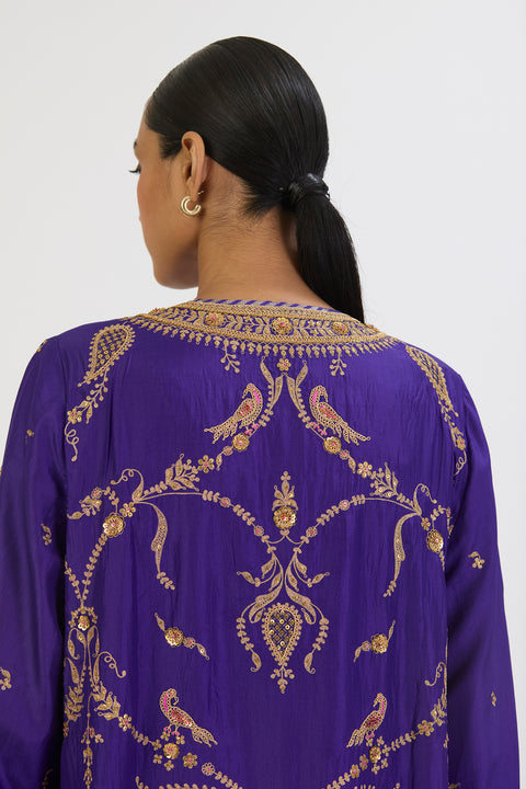 Mahika Kurta and Pant - Purple
