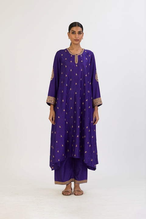 Hina Kurta and Pant - Purple