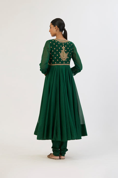 Neelima Anarkali - Green