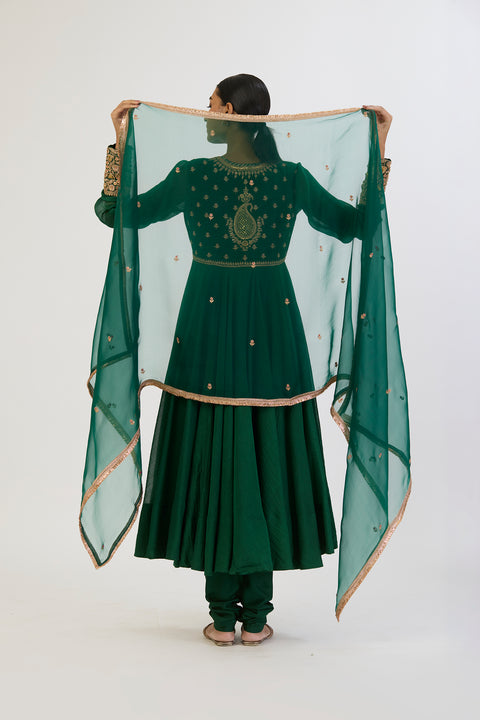 Rasa Dupatta - Green
