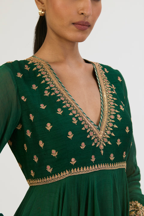 Neelima Anarkali - Green