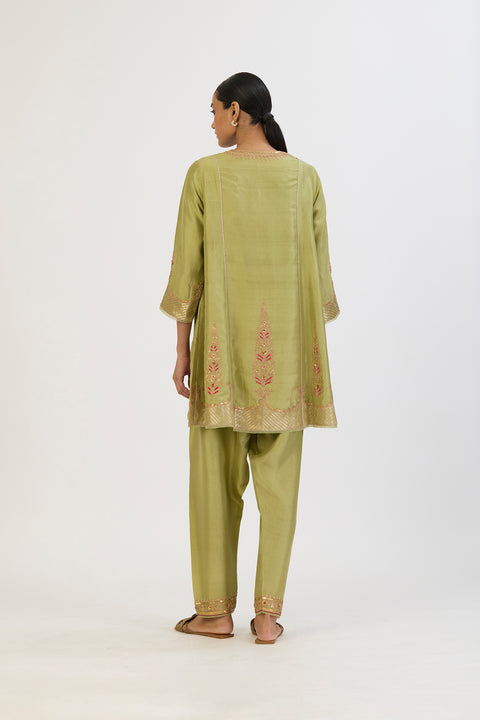 Mehar Kurta and Pant - Sea Green