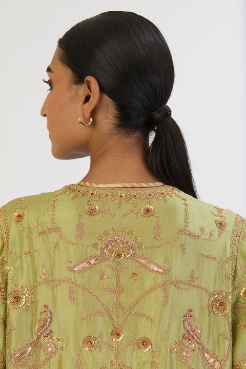 Abhira Kurta and Pant - Sea Green