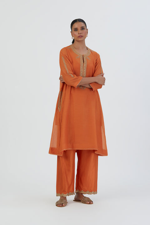 Jaya Kurta and Pant-Orange