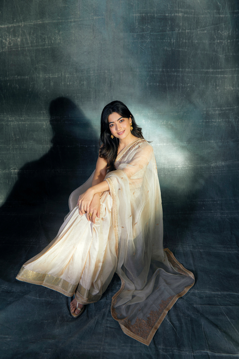 Deeba Saree-Ivory