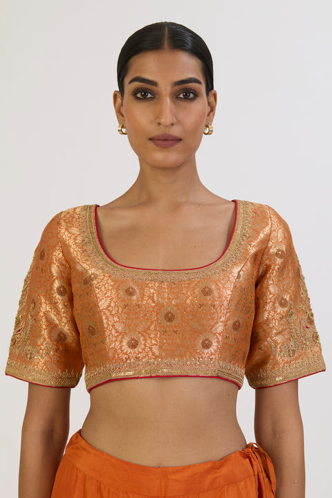 Kritvi Blouse - Orange