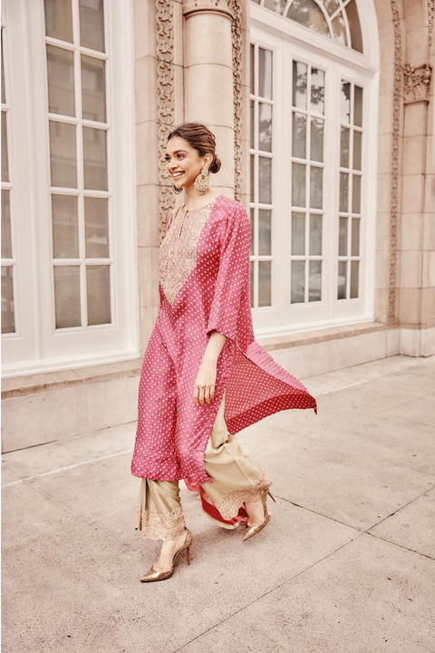 Mahi Kurta and Pant-Fuschia Pink