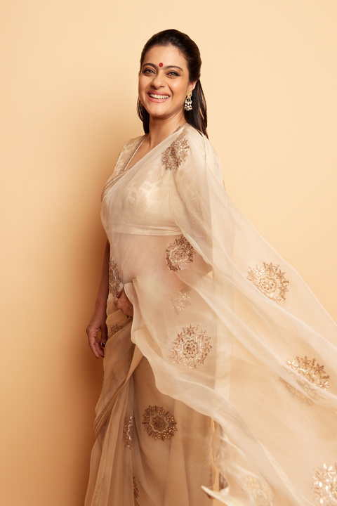 Inaaya Saree-Ivory