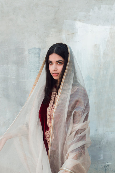 Hiba Dupatta-Ivory