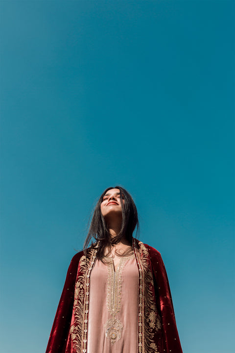 Eman Dupatta-Marron