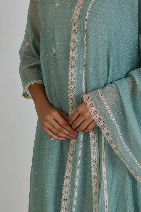 Priyanka Dupatta-Light Blue