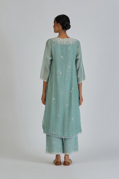Binti Kurta and Pant-Light Blue
