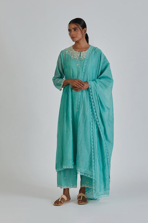 Priyanka Dupatta-Turquoise