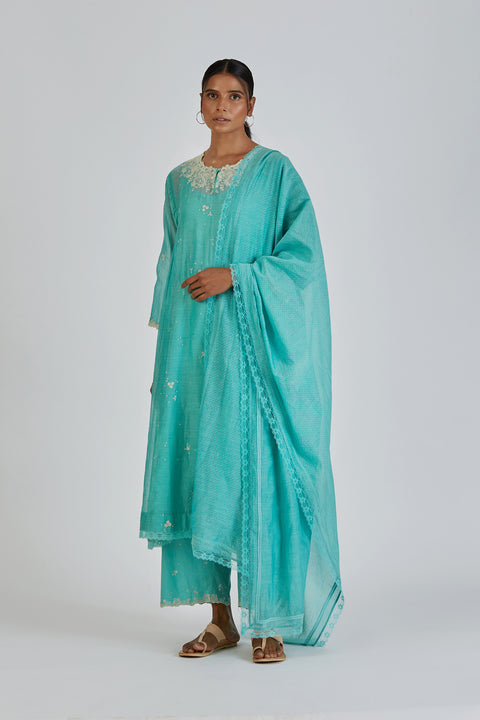 Binti Kurta and Pant-Turquoise