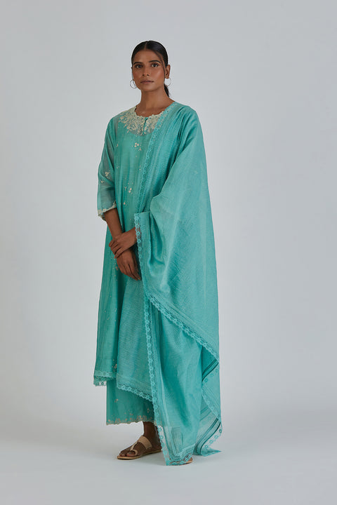 Priyanka Dupatta-Turquoise