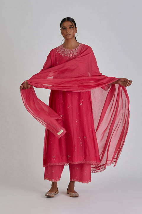 Priyanka Dupatta-Fuschia Pink