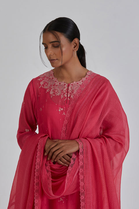 Priyanka Dupatta-Fuschia Pink
