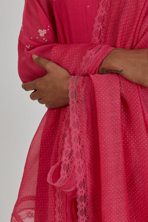 Priyanka Dupatta-Fuschia Pink