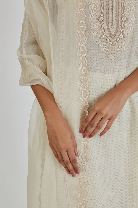 Noori Dupatta-Ivory