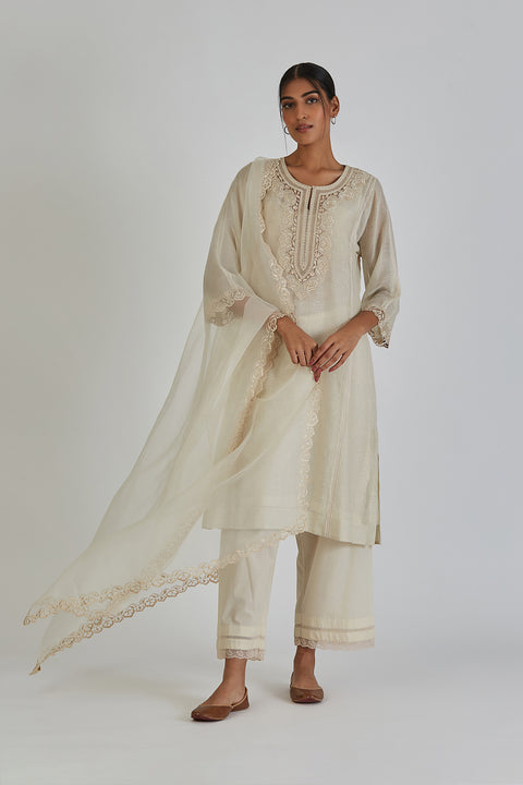 Noori Dupatta-Ivory