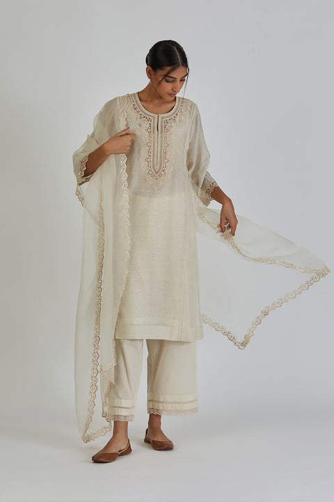Noori Dupatta-Ivory