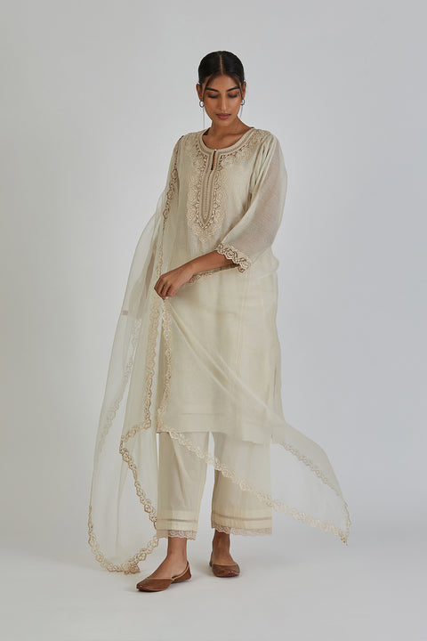 Noori Dupatta-Ivory