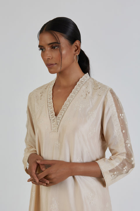 Nidhi Kurta and Sharara-Ivory