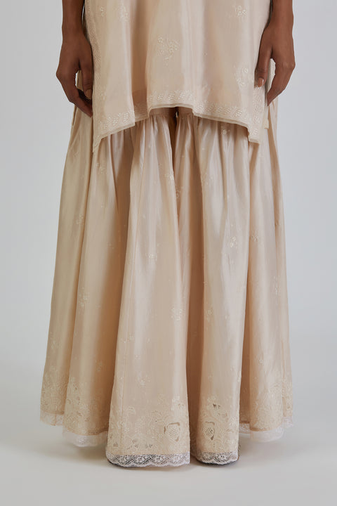 Nidhi Kurta and Sharara-Ivory
