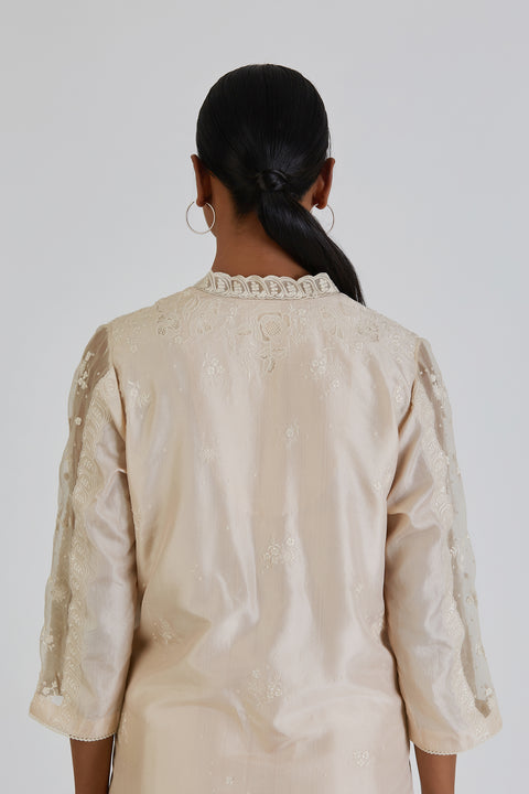 Nidhi Kurta and Sharara-Ivory