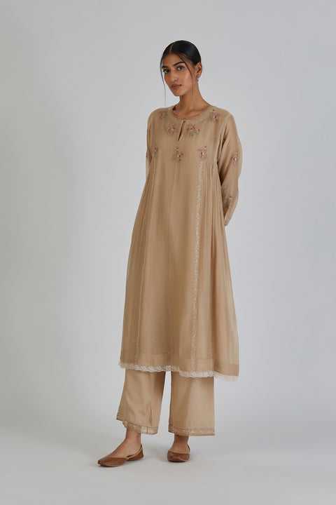 Sima Kurta and Pant-Beige