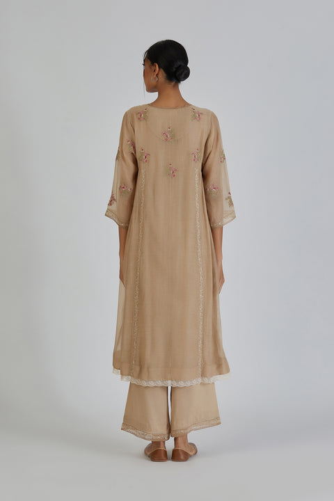 Sima Kurta and Pant-Beige