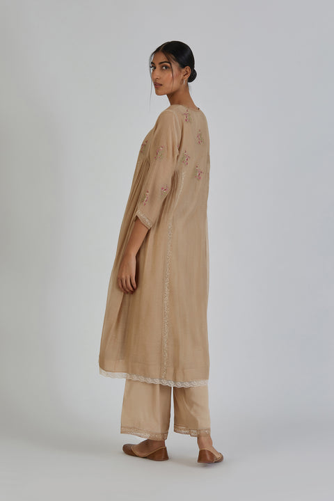 Sima Kurta and Pant-Beige
