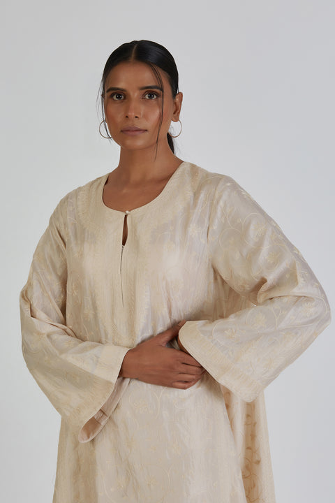 Daneen Kurta and Pant-White