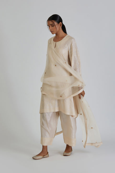 Daneen Kurta and Pant-White