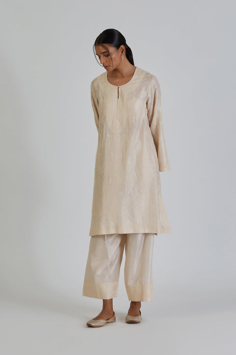 Daneen Kurta and Pant-White